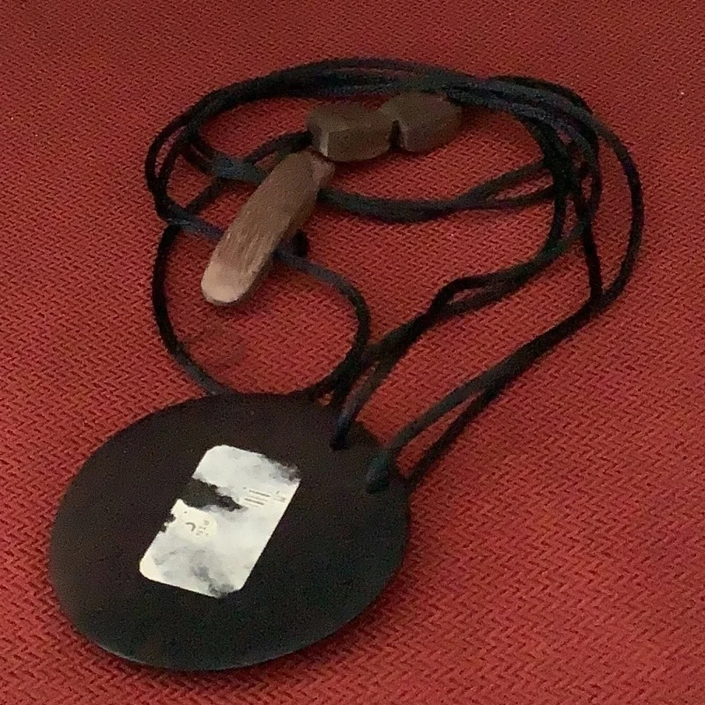 Beautiful necklace hibiscus flower wooden accent Statement piece